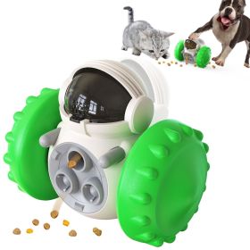 PawPartner Swinging Dog Tumbler Interactive Toy Increases Pet IQ, Slows Feeding. Training Food Dispenser (Color: Green, Ships From: China)